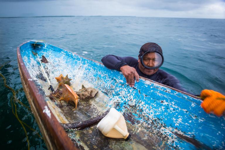 Belize Conch Fisherman