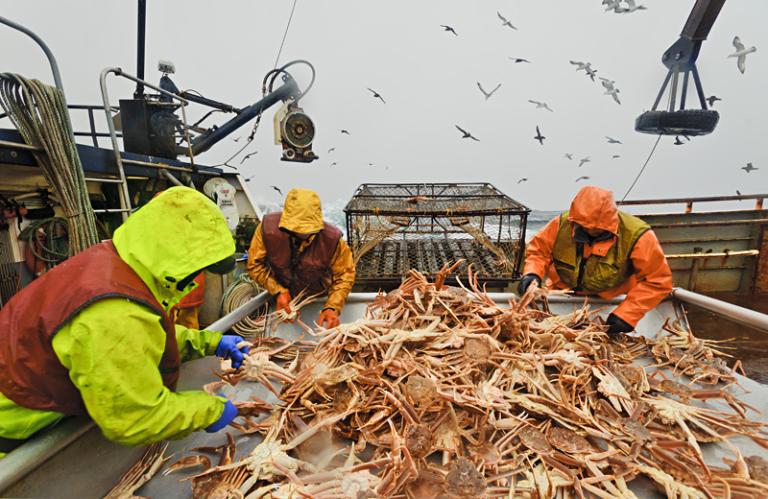 Alaskan crab fishers