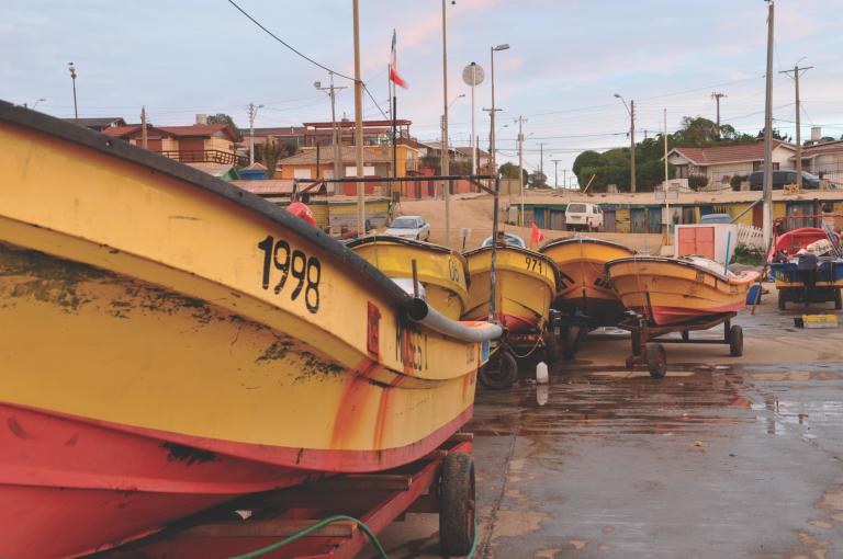 Chilean fishing boats